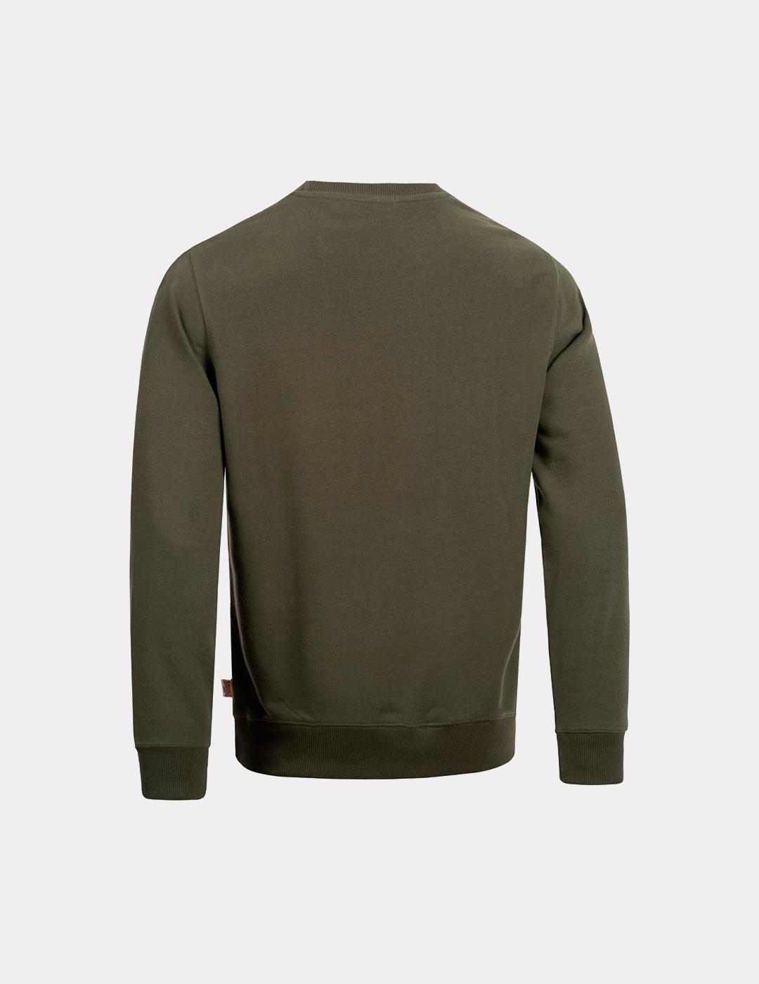 Sudadera Crew LONSDALE LONGRIDGE - Olive/White