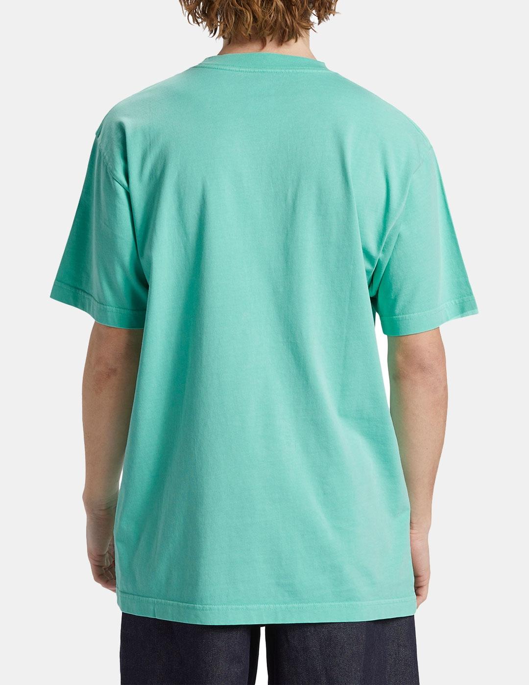 Camiseta DC STAR PIGMENT DYE - Biscay Green Enzime