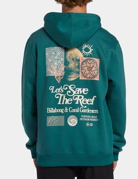 Sudadera Capucha BILLABONG RESTORE OTLR - Evergreen