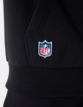 Sudadera Cap. NEW ERA NFL SCRIPT GRAPHIC LASRAI - Black/Wh