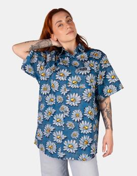 Camisa American Socks DAISIES - Blue