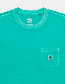 Camiseta ELEMENT BASIC POCKET PIGMENT - Lagoon