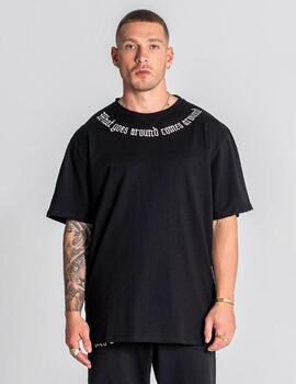 Camiseta GIANNI KAVANAGH KARMA OVERSIZED - Negro