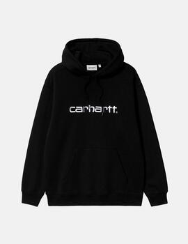 Sudadera W' HOODED CARHARTT - Black / White