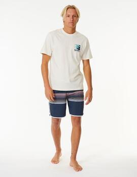 Camiseta RIP CURL SURF REVIVAL LINE UP - Bone