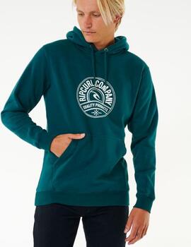 Sudadera CapuchaRIP CURL STAPLER - Blue Green