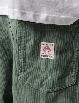 Pantalón KAOTIKO CORDUROY MUSHROOM - Fresh Green