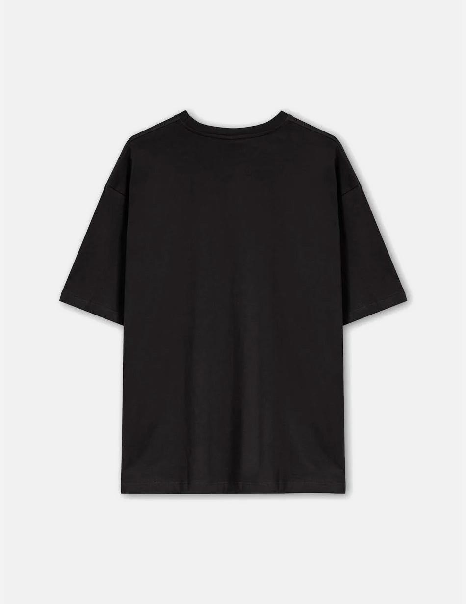 Camiseta KAOTIKO WASHED HOT STUFF HEART - Black