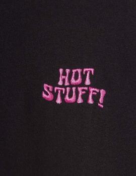 Camiseta KAOTIKO WASHED HOT STUFF HEART - Black