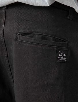 Pantalón KAOTIKO RELAXED URBAN EMBROIDERED - Black