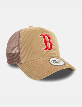 Gorra NEW ERA MLB CORD TRUCKER BOSRED- Med Beige