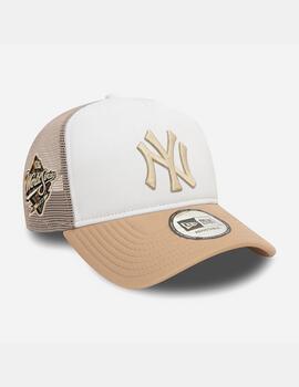 Gorra NEW ERA WORLD SERIES TRUCKER NEYYANCO - Med Beige