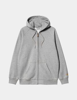 Sudadera Cap. Abierta CARHARTT HOODED CHASE - Grey Heather