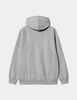 Sudadera Cap. Abierta CARHARTT HOODED CHASE - Grey Heather