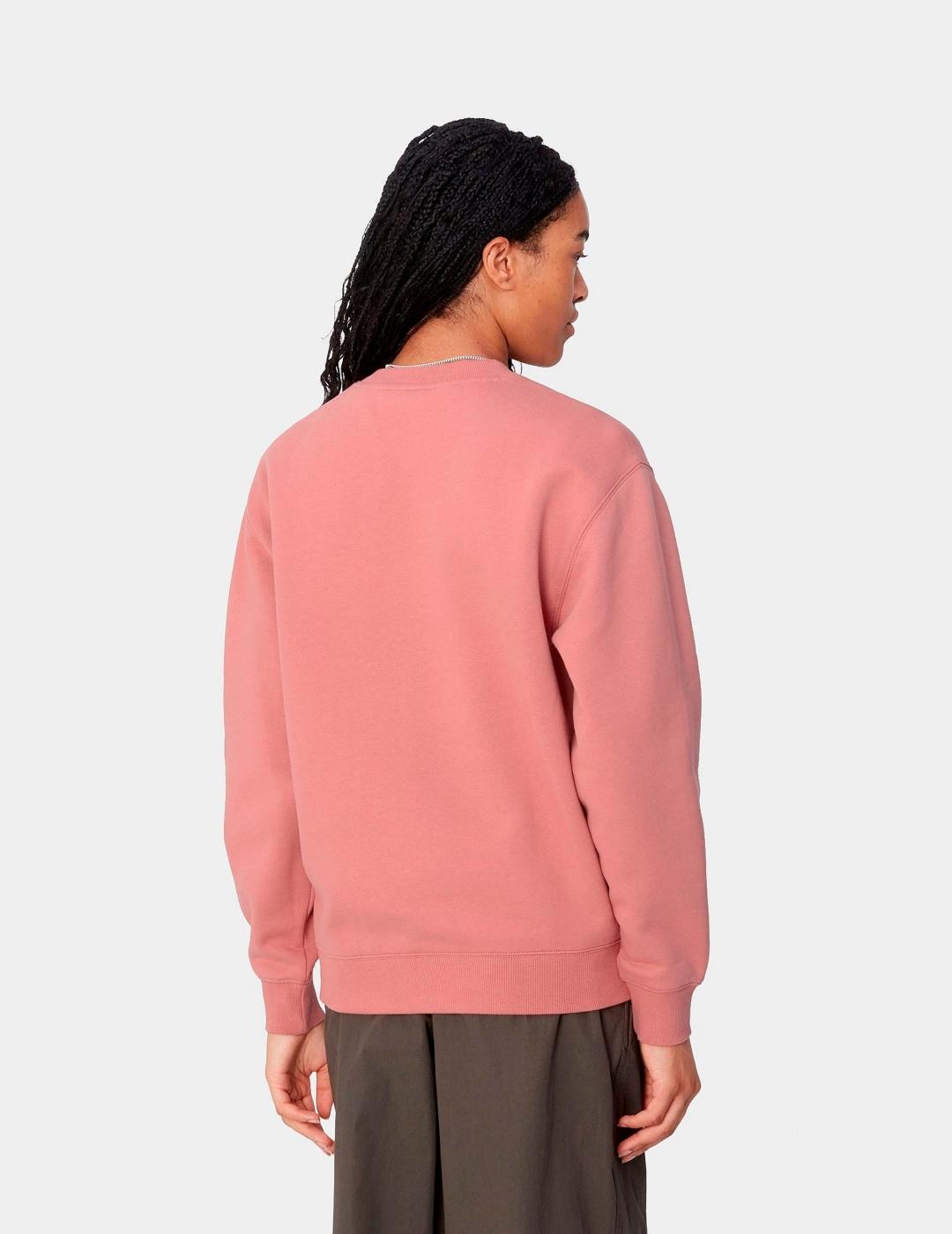 Sudadera W' CARHARTT SWEAT - Dusty Rose / Moonbeam