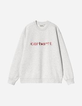 Sudadera W' CARHARTT SWEAT - Ash Heather / Dusty R