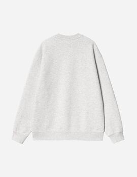 Sudadera W' CARHARTT SWEAT - Ash Heather / Dusty R