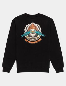 Sudadera Crew ELEMENT BIRDS EYE - Faded Black