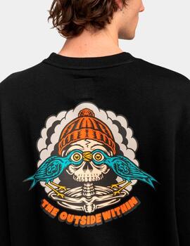 Sudadera Crew ELEMENT BIRDS EYE - Faded Black