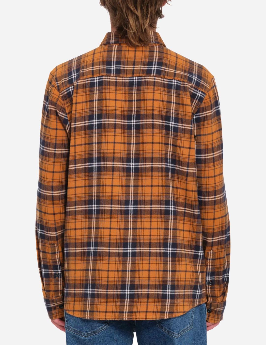 Camisa CADEN PLAID - Chestnut Brown