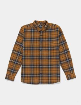 Camisa CADEN PLAID - Chestnut Brown