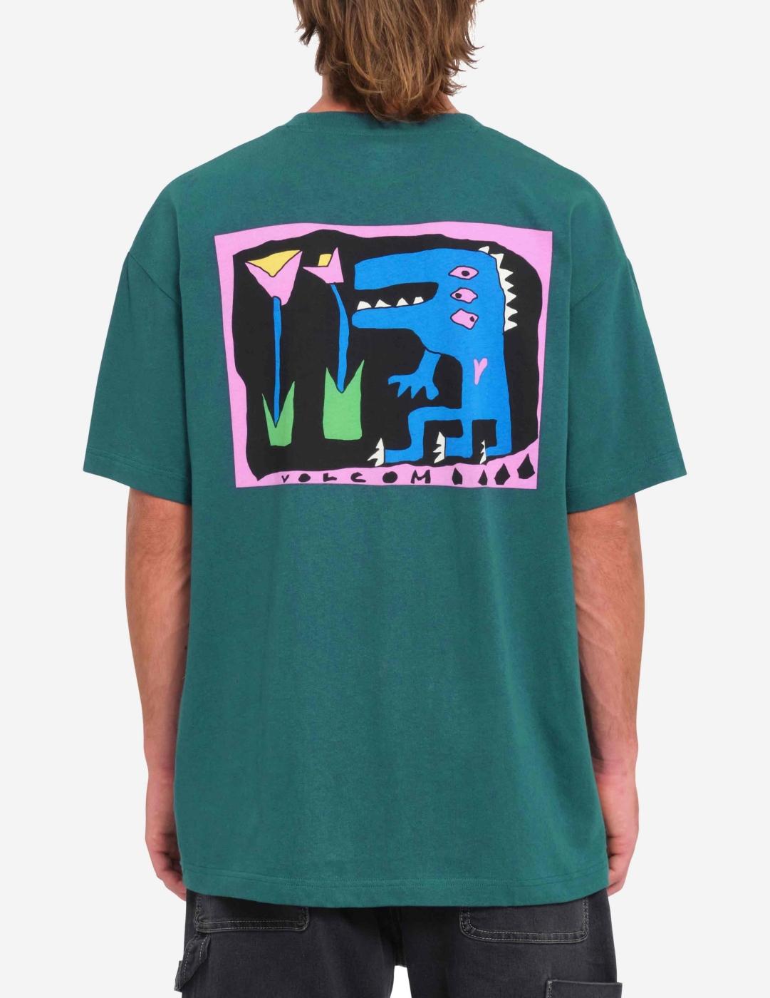 Camiseta VOLCOM ARTHUR DINO - Evergreen