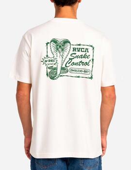 Camiseta RVCA COBRA SERVICE - Antique White