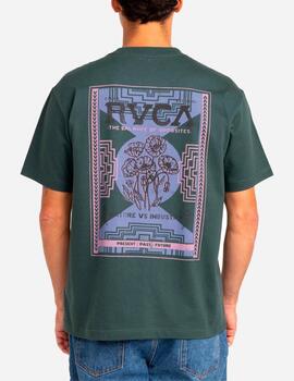 Camiseta RVCA POPPIES - Hunter Green