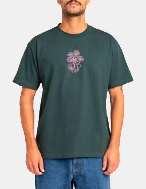 Camiseta RVCA POPPIES - Hunter Green