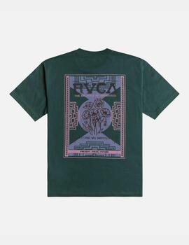 Camiseta RVCA POPPIES - Hunter Green