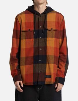 Camisa DCSHOES RUCKUS HOODED- Black/Ar.Spice/Chipmunk Plai