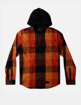 Camisa DCSHOES RUCKUS HOODED- Black/Ar.Spice/Chipmunk Plai