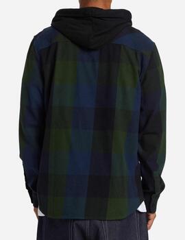 Camisa DCSHOES RUCKUS HOODED- Black/Dress Blue/Mountain Vi