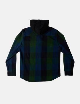 Camisa DCSHOES RUCKUS HOODED- Black/Dress Blue/Mountain Vi