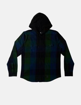 Camisa DCSHOES RUCKUS HOODED- Black/Dress Blue/Mountain Vi