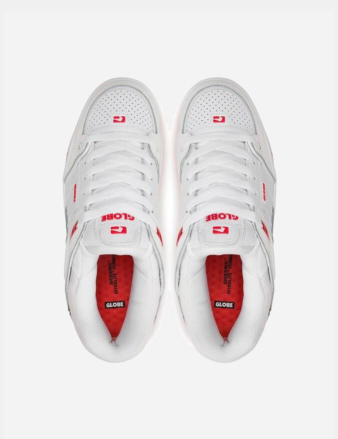 Zapatillas GLOBE FUSION - White/Red