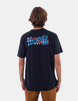 Camiseta HURLEY EVD H2O DRI RACEWAY SLUB - Black