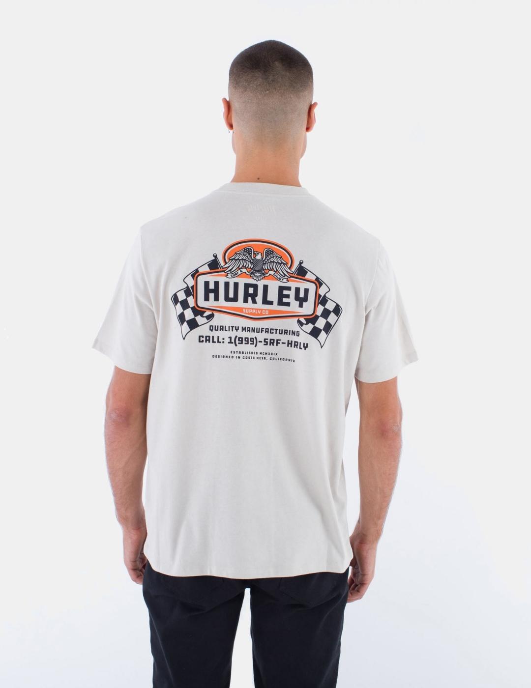 Camiseta HURLEY EVD BUILT - Bone