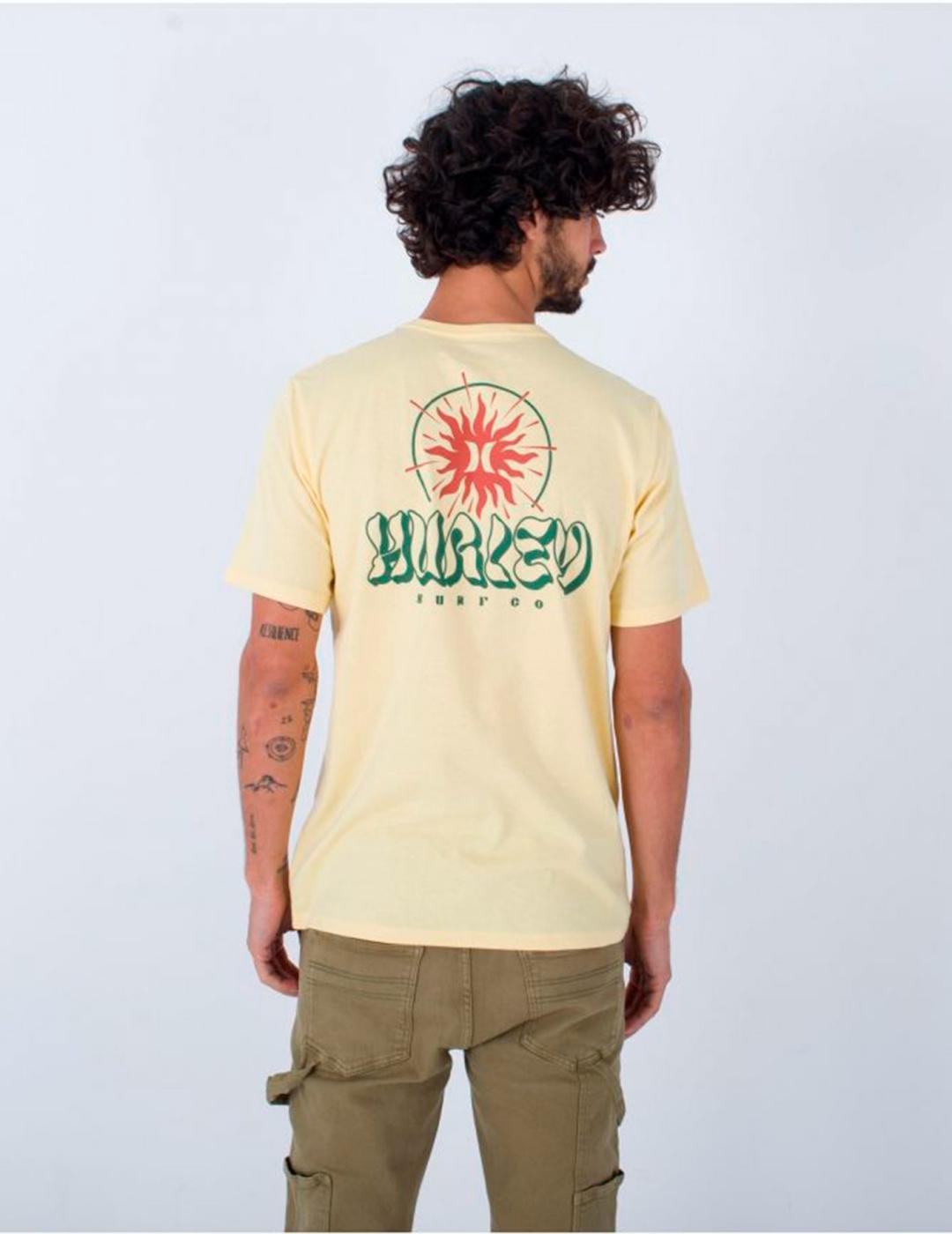 Camiseta HURLEY EVD EXP COSMIC GROOVE - Eggshell