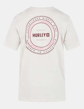 Camiseta HURLEY EVD WHIRPOOL - Bone