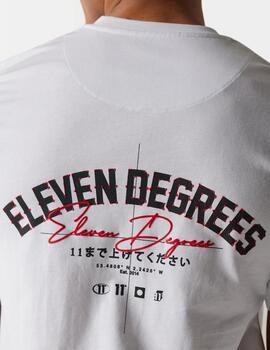 Camiseta 11 DEGREES STREETWEAR BACK GRAPHIC - White