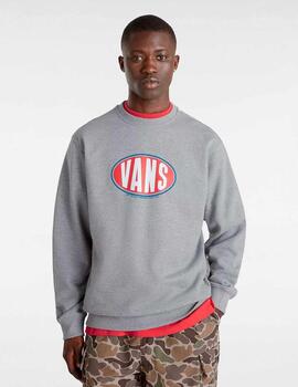 Sudadera VANS Crew SPRAY ON LOOSE CREW  - Cement Heathe