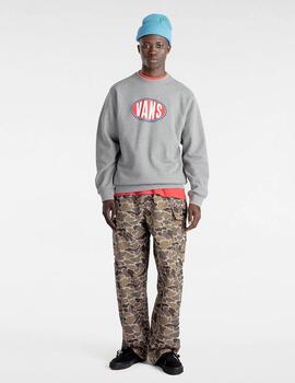 Sudadera VANS Crew SPRAY ON LOOSE CREW  - Cement Heathe