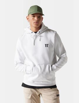 Sudadera 11 DEGREES Capucha STREETWEAR - White