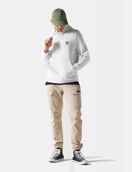 Sudadera 11 DEGREES Capucha STREETWEAR - White