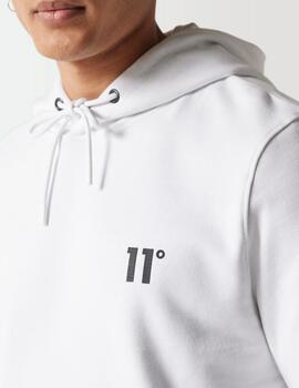 Sudadera 11 DEGREES Capucha STREETWEAR - White