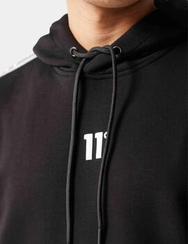 Sudadera 11 DEGREES Capucha RETRO TAPED- Black