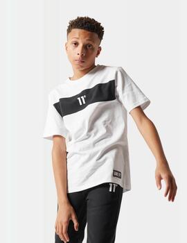 Camiseta 11 DEGREES JR COLOUR BLOCK - White / Black