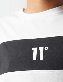 Camiseta 11 DEGREES JR COLOUR BLOCK - White / Black