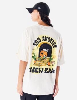 Camiseta NEW ERA NE CITY GRAPHIC OS NEWERA - Light Beige